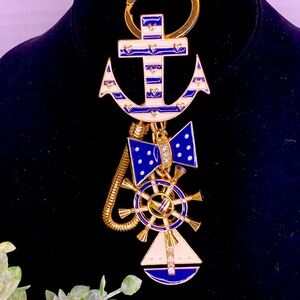 Sailing keychain cruise boating honeymoon